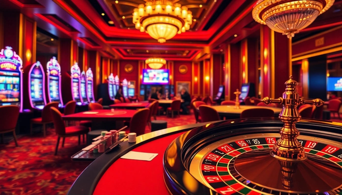 9phabc showcases thrilling casino action with poker, dice games, and engaging slot machines in a vibrant setting.