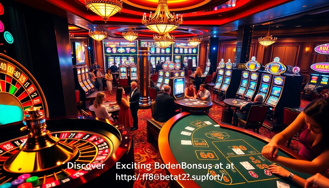 Explore exciting casino experiences at https://f8beta2.support/, featuring vibrant roulette wheels, poker tables, and slot machines.